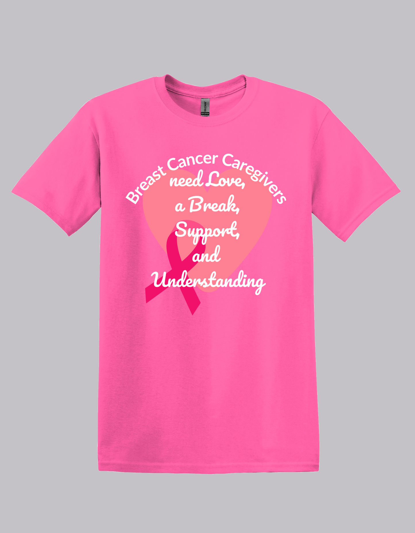 Breast Cancer Caregivers "Love, Break, Support & Understanding" T-shirt from The Truth About Breast Cancer Collection