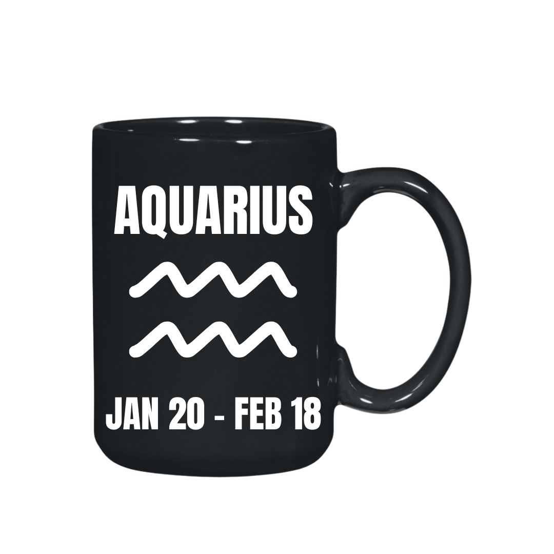 They Not Like Us Aquarius Black El Grande Mug – 15 oz
