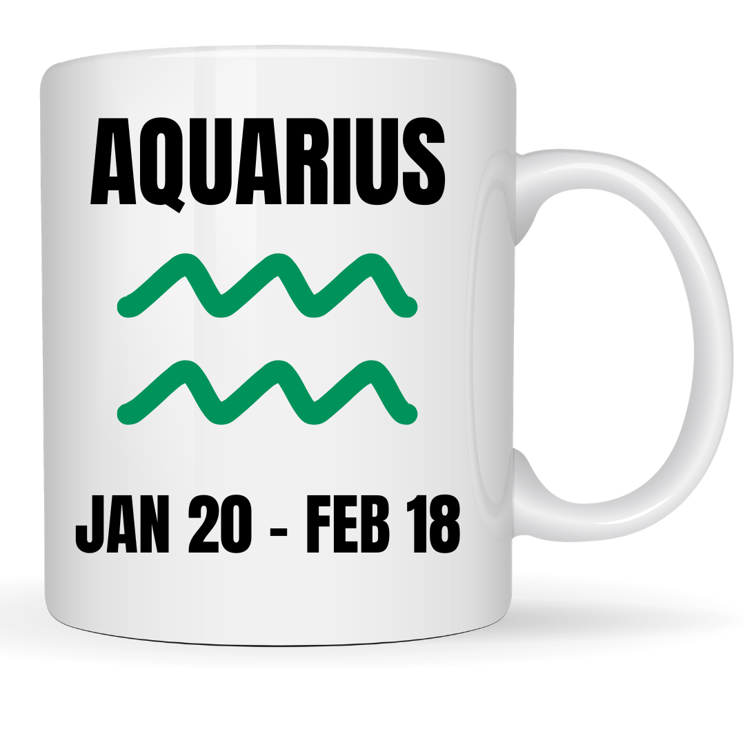 They Not Like Us Aquarius Classic Flat Mug – 15 oz