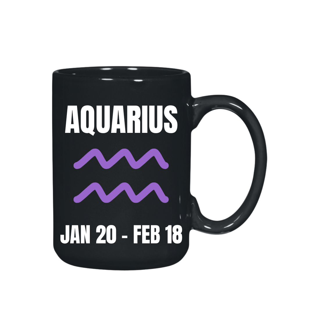 They Not Like Us Aquarius Black El Grande  Mug – 15 oz