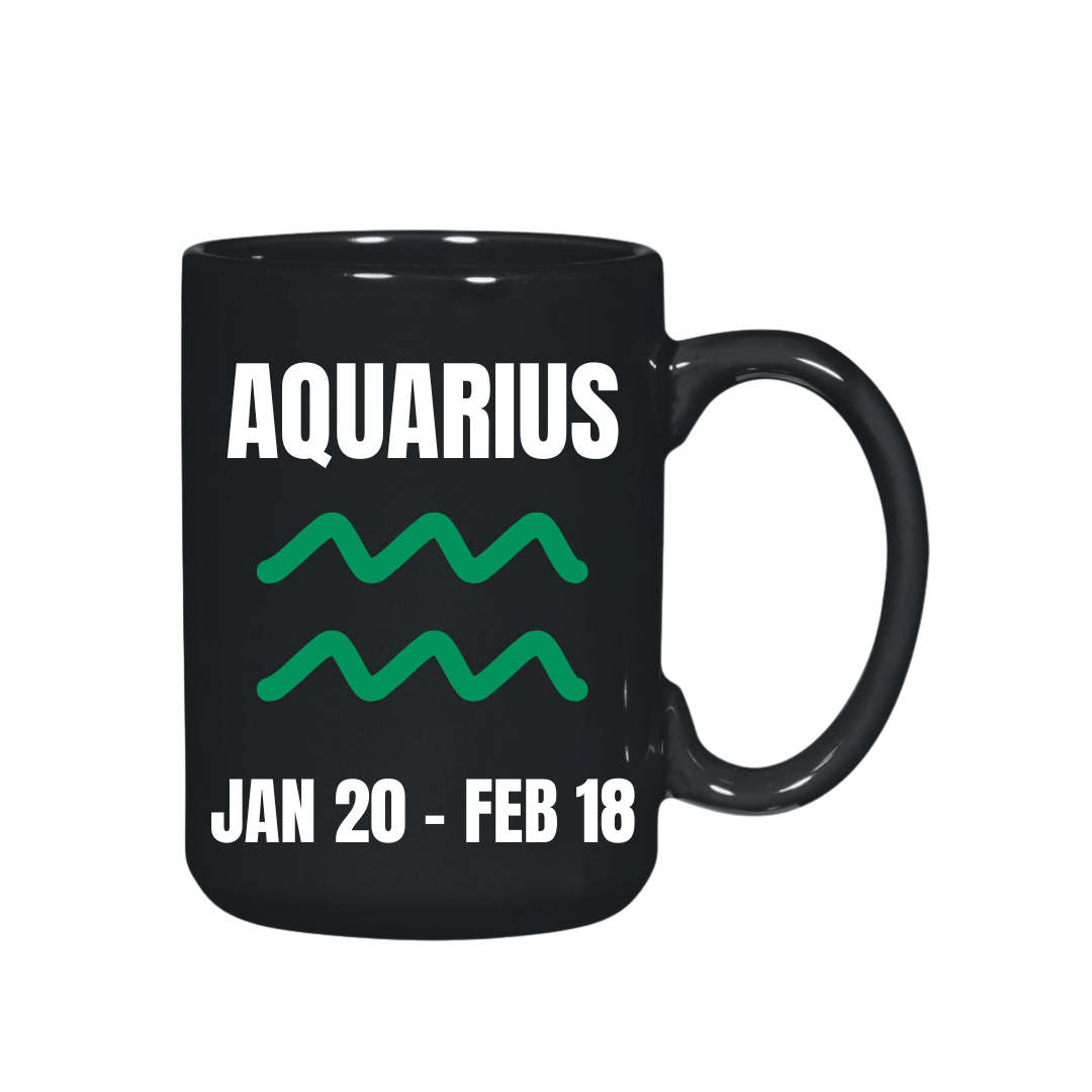 They Not Like Us Aquarius Black El Grande  Mug – 15 oz