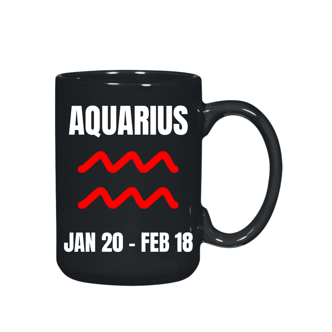 They Not Like Us Aquarius Black El Grande  Mug – 15 oz