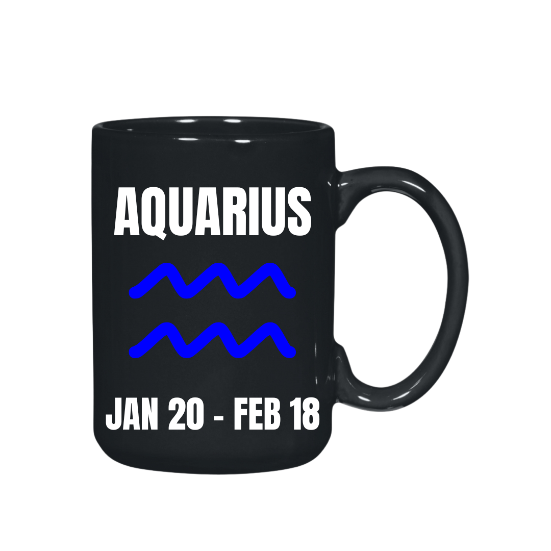 They Not Like Us Aquarius Black El Grande  Mug – 15 oz