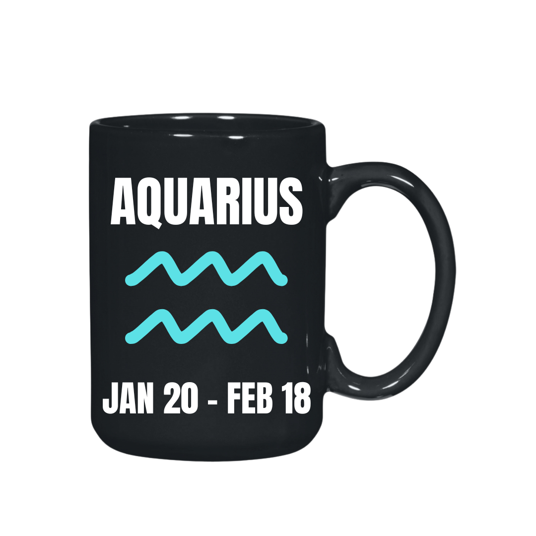 They Not Like Us Aquarius Black El Grande  Mug – 15 oz