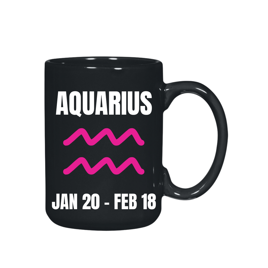 They Not Like Us Aquarius Black El Grande  Mug – 15 oz
